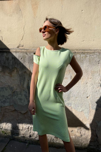 Žalia moteriška suknelė | Omniteksas.lt
